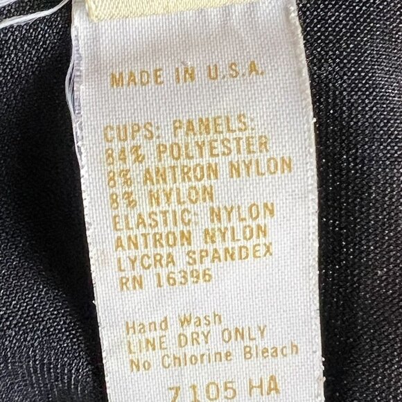 Vintage Warner Merry Widow Anemone Black Floral Sheer Corset 34B - Picture 11 of 16